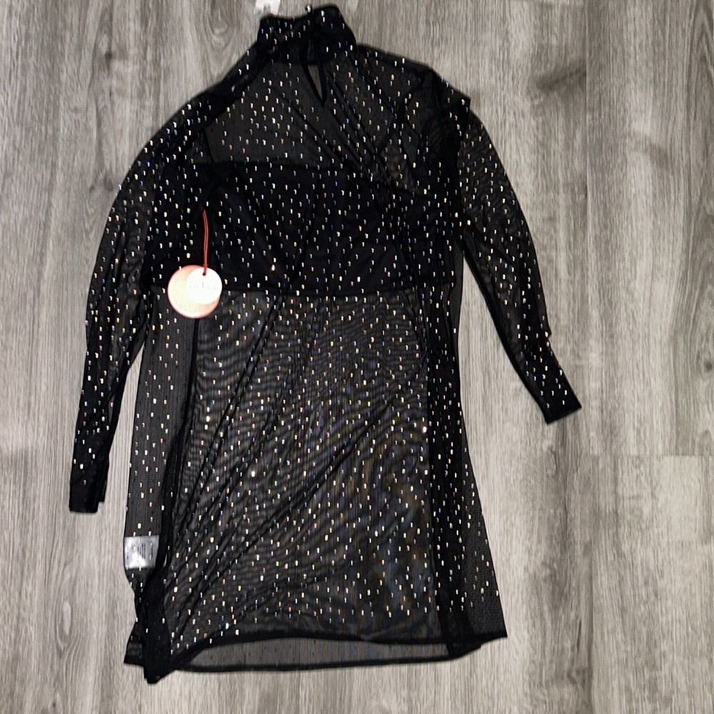 💜Firm Price💜 Eva Franco Starlight long sleeve sheer tunic - Picture 12 of 13